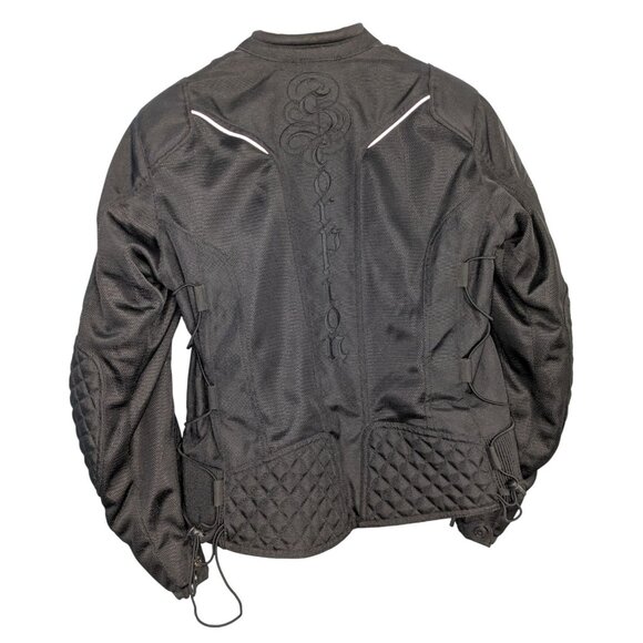 Scorpion Exo Women Blk Motorcycle Jacket Large Quilted Zippered Cuffs liner - Picture 2 of 16